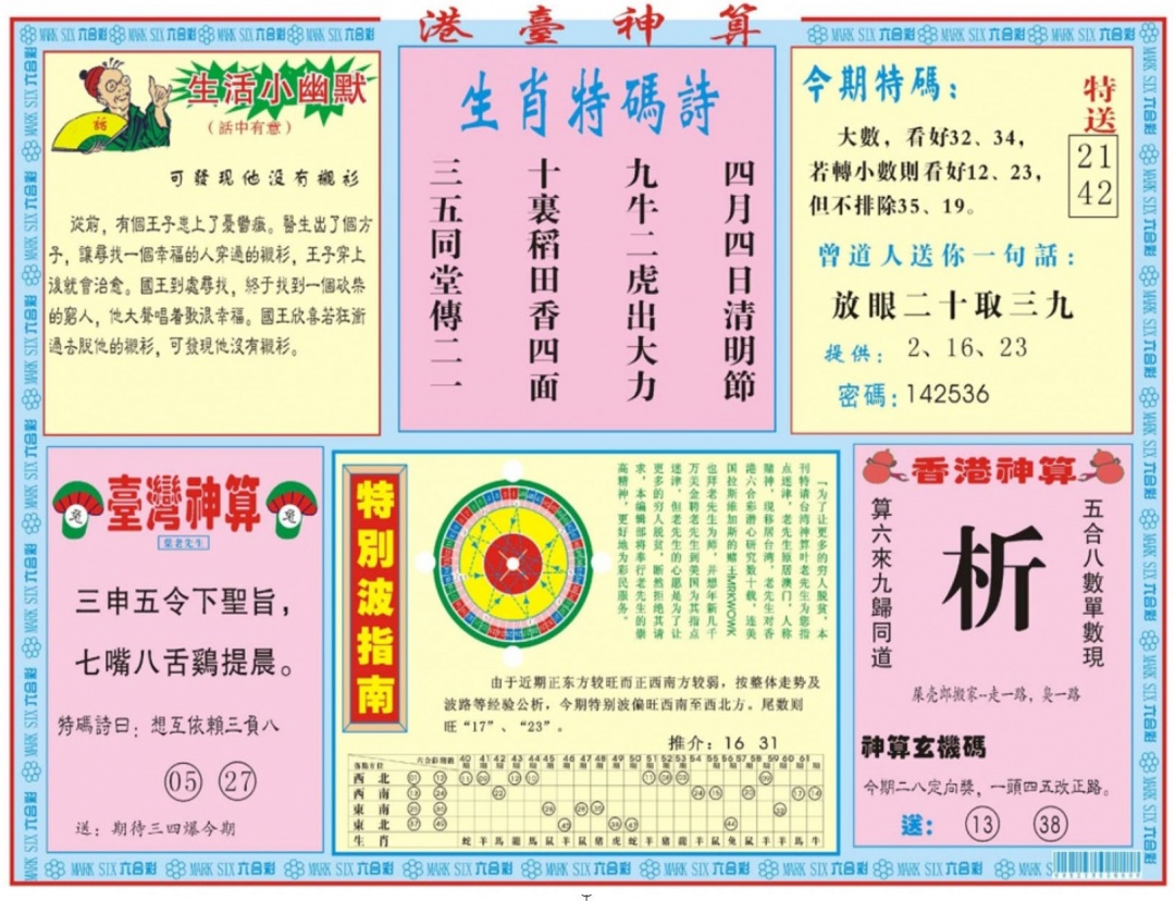 六合彩122期港台神算B