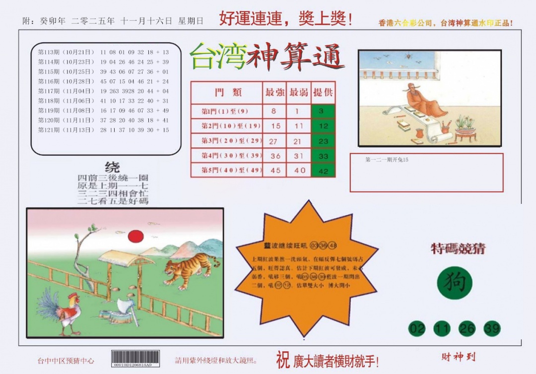 六合彩122期4-台湾神算