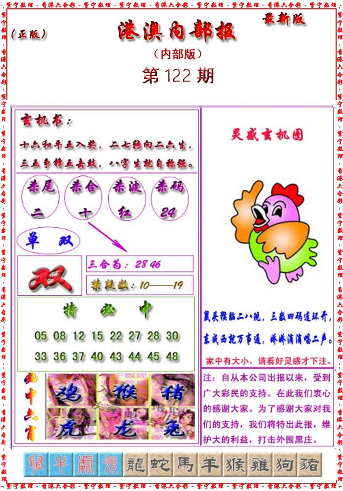 六合彩122期港澳报
