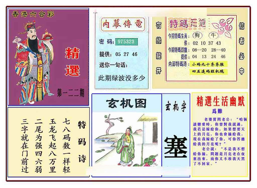 六合彩122期马经精选(新图推荐)