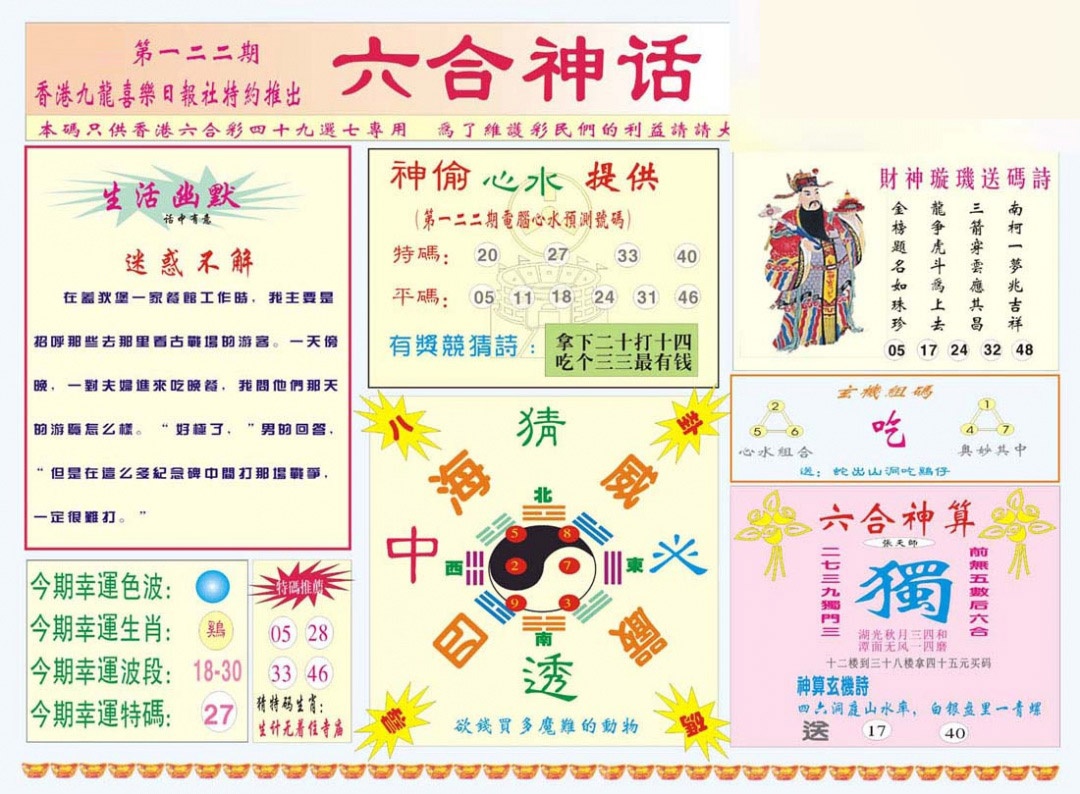六合彩122期六合神话