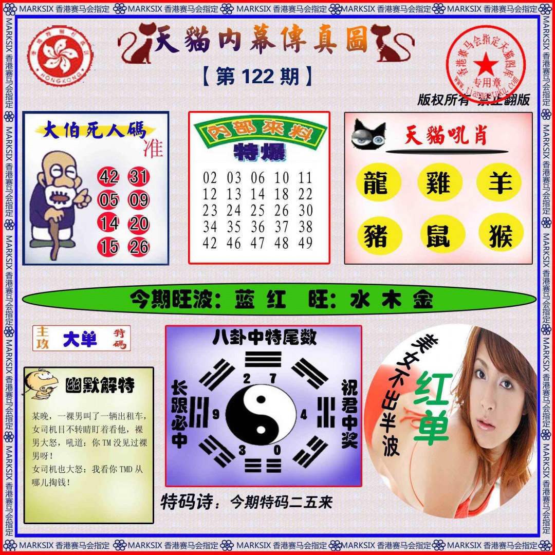 六合彩122期内幕传真图
