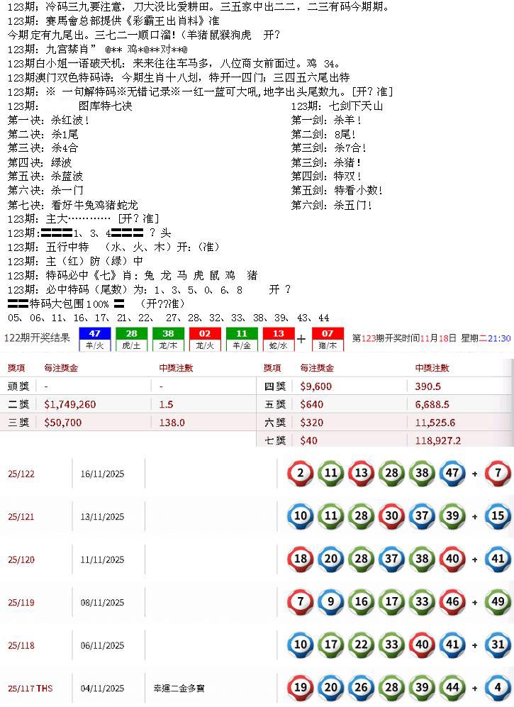 六合彩123期特新五鬼B