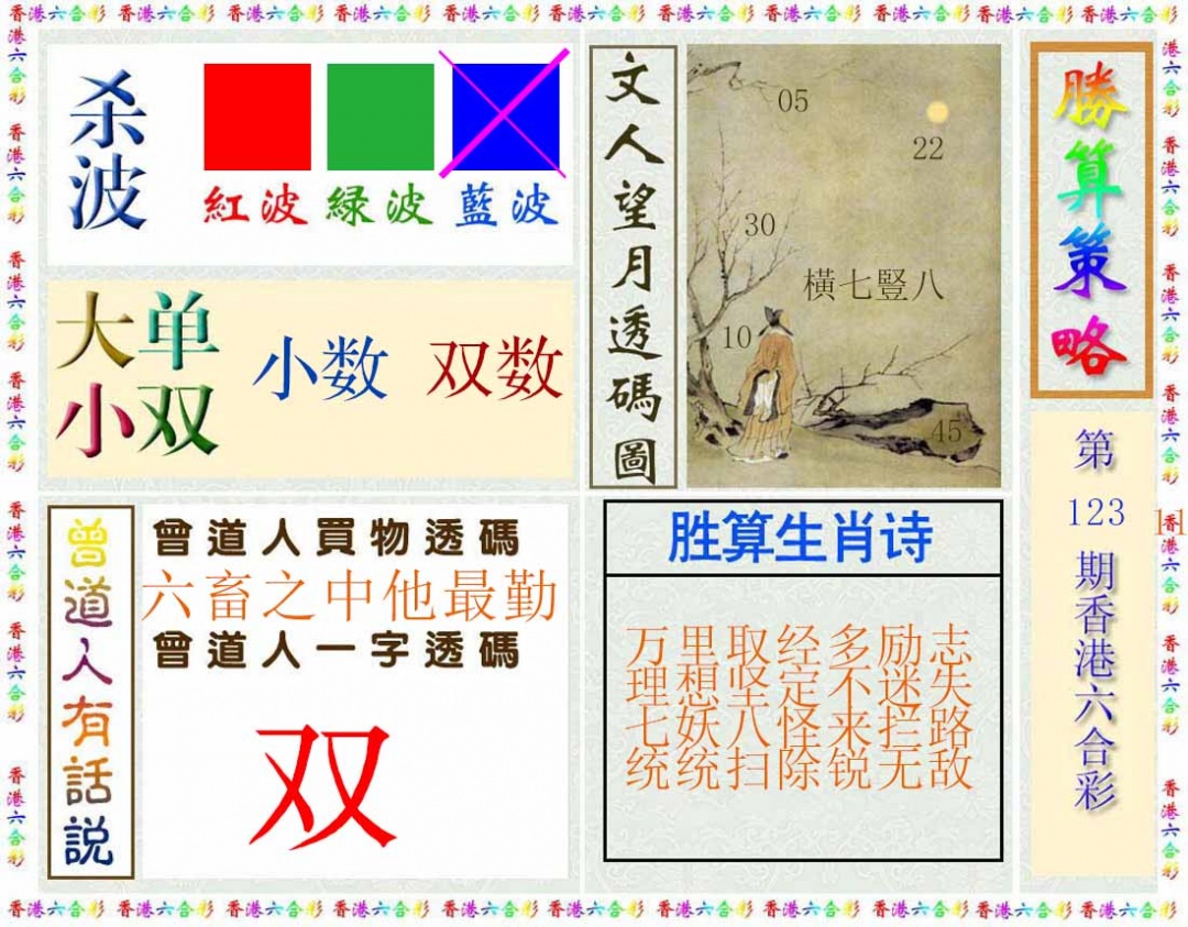 六合彩123期胜算策略(彩)
