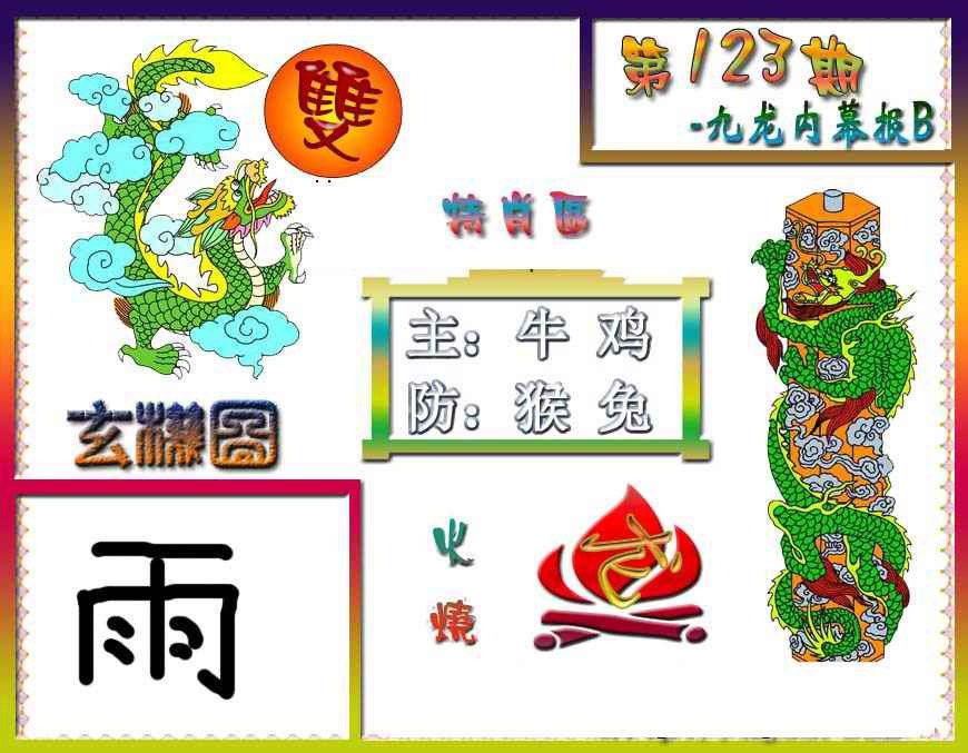 六合彩123期九龙内幕特肖图B