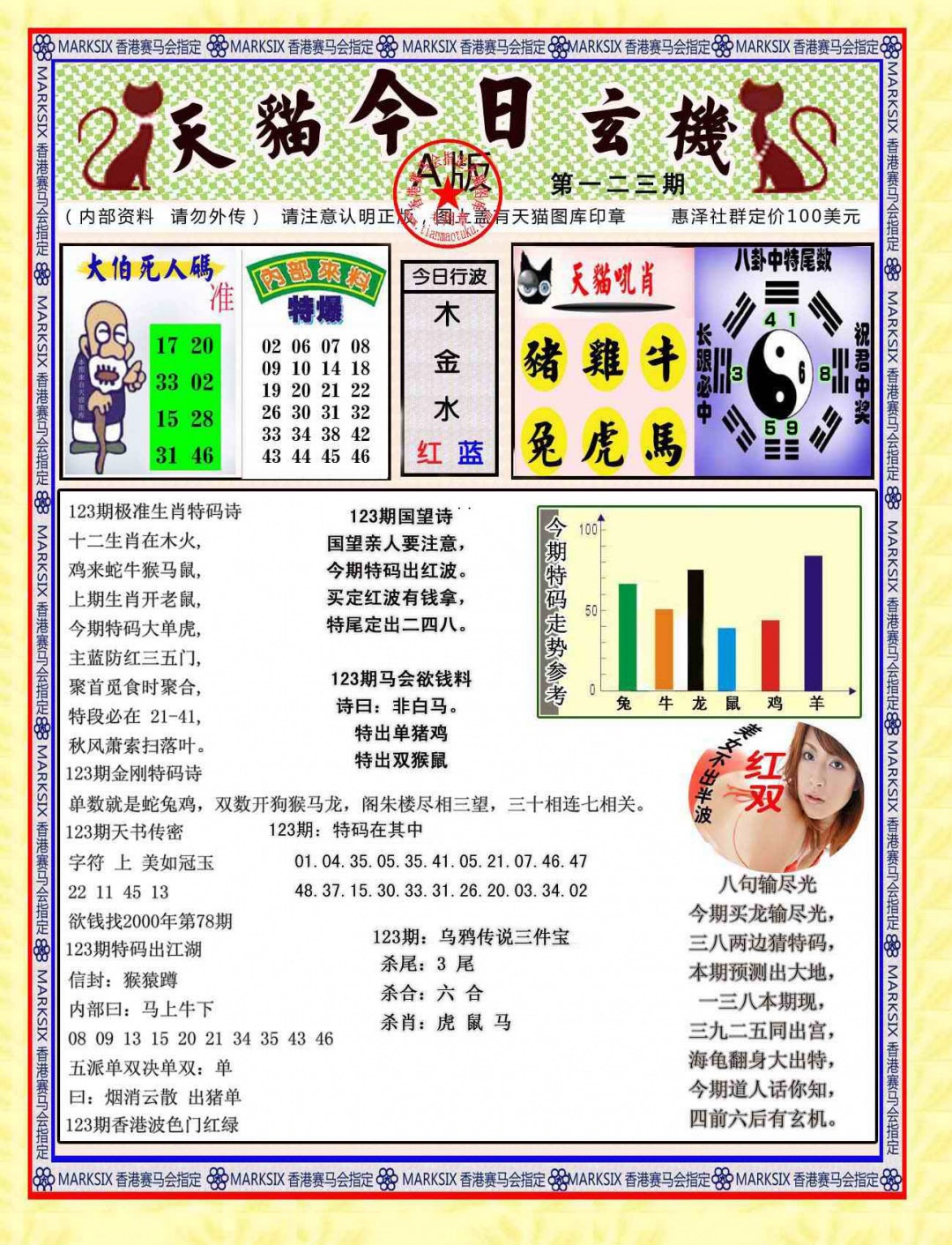 六合彩123期今日玄机图A