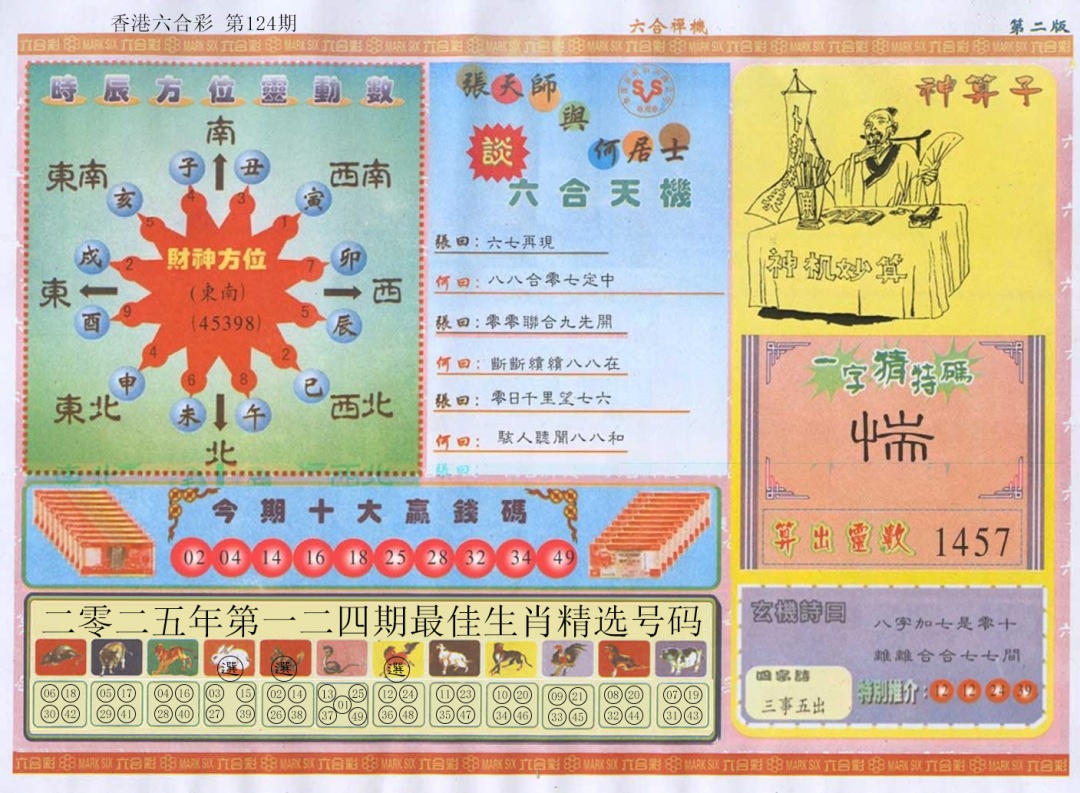 六合彩124期六合禅机B