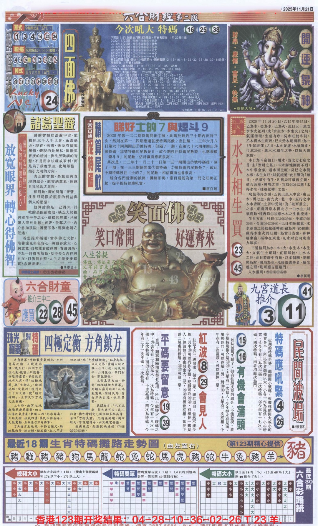 六合彩124期六合财经D加大版