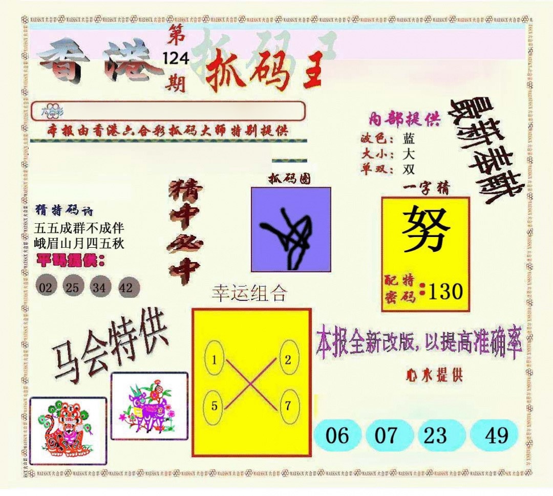 六合彩124期新抓码王