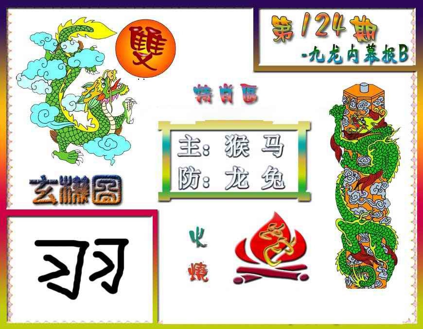 六合彩124期九龙内幕特肖图B