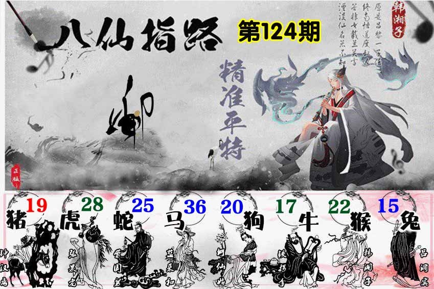 六合彩124期八仙指路