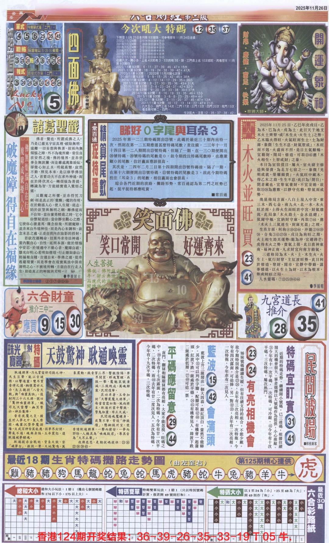 六合彩125期六合财经D加大版