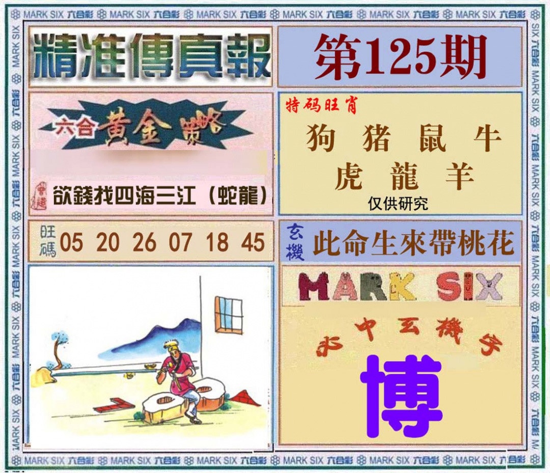 六合彩125期精准<?真?>