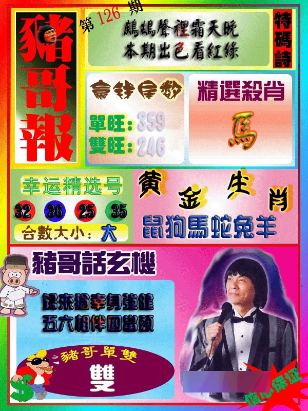 六合彩126期猪哥报