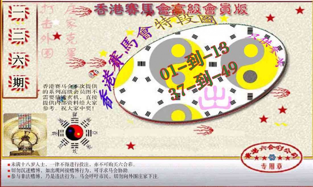 六合彩126期赛马会高级段数图(新）