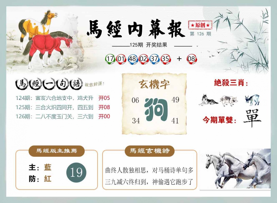 六合彩126期马经内幕报