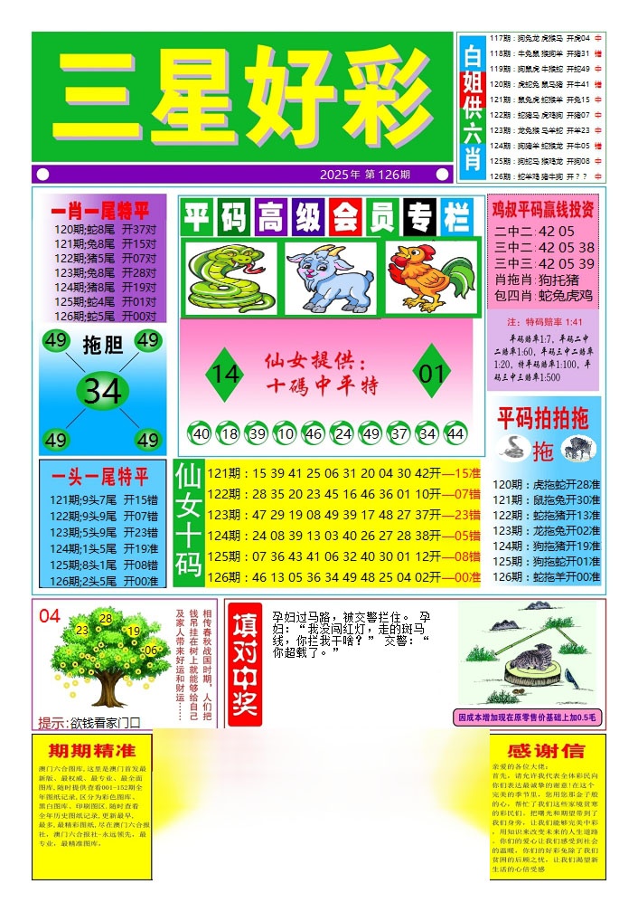 六合彩126期三星好彩4