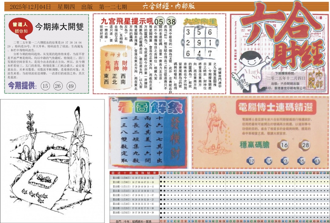 六合彩127期六合财经A