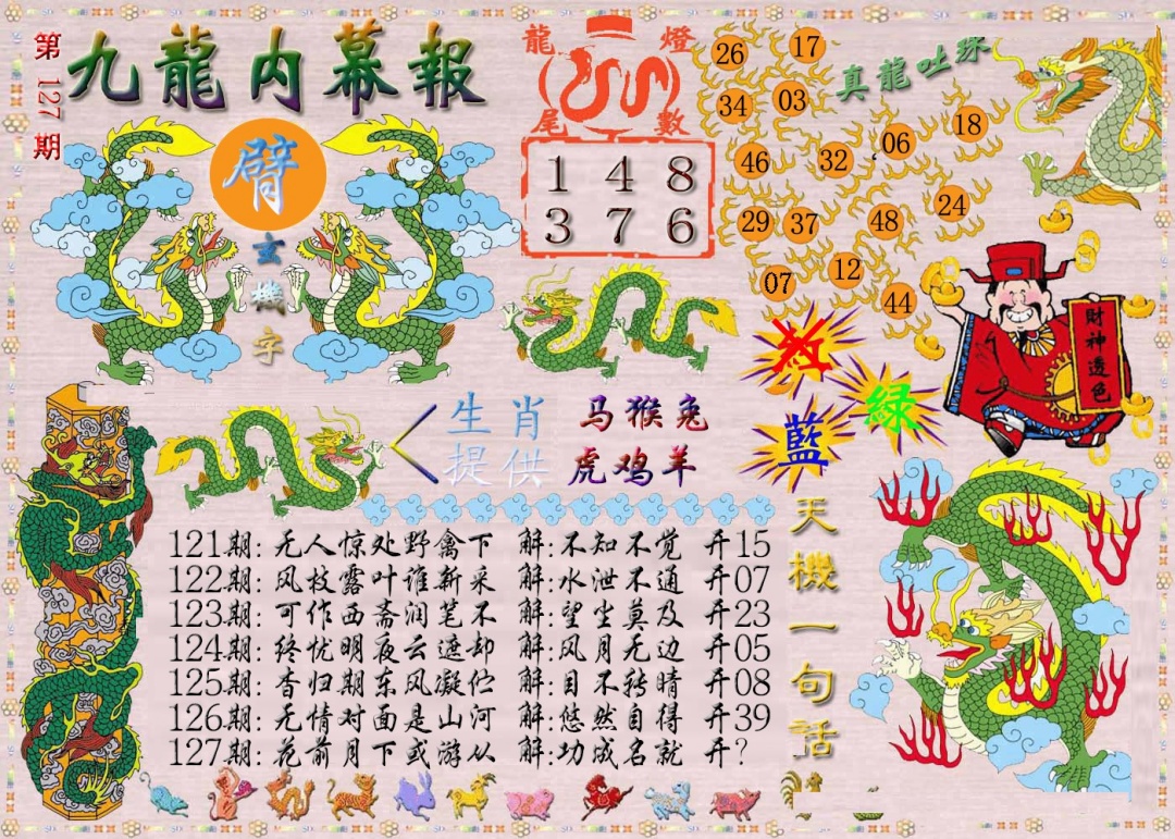 六合彩127期九龙内幕报