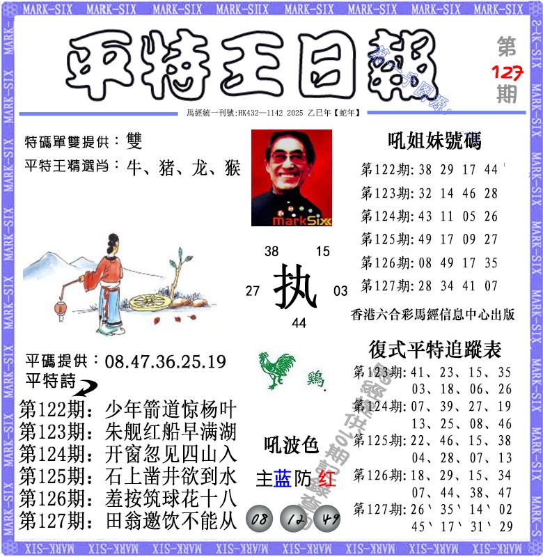 六合彩127期平特王日报（荐）