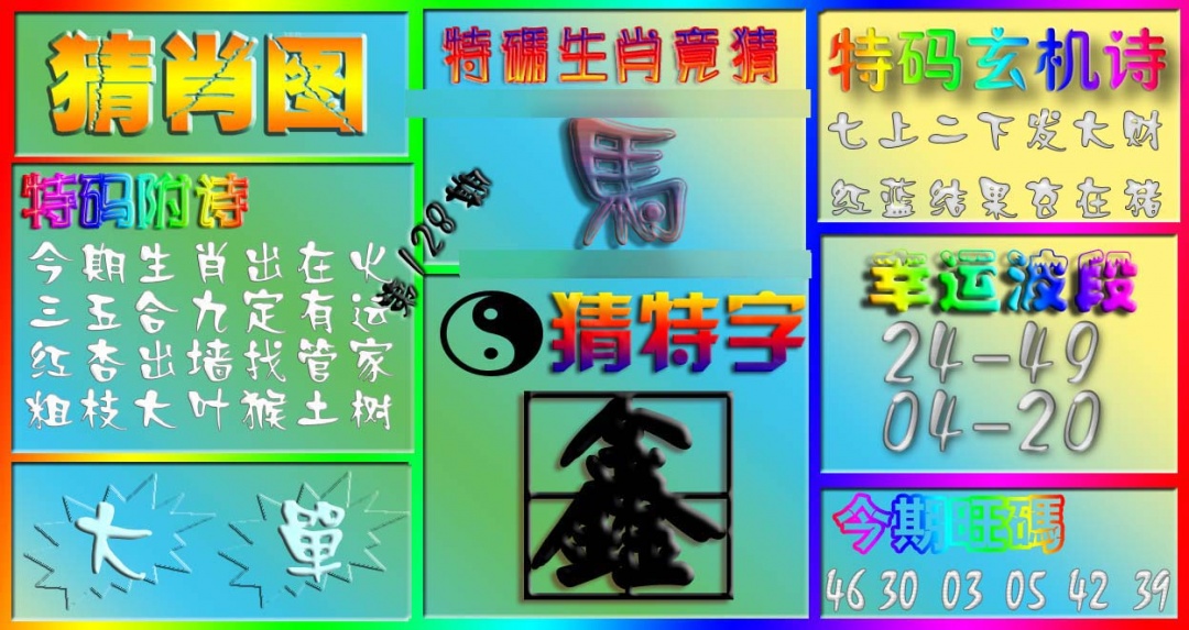 六合彩128期香港赛马会猜肖图