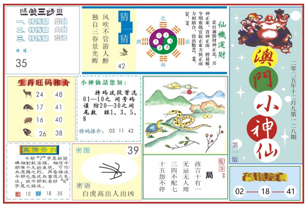 六合彩128期澳门小神仙-1