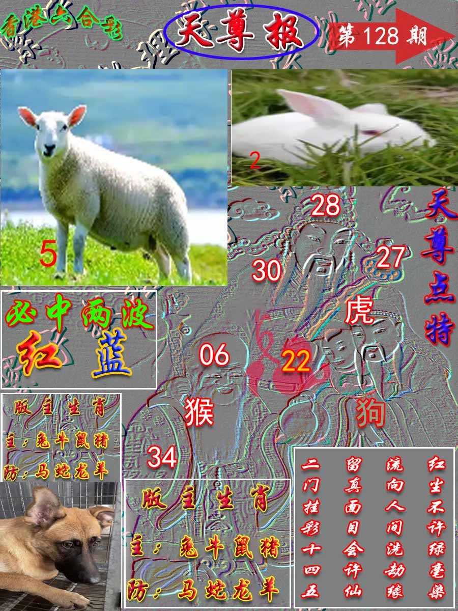 六合彩128期天尊报