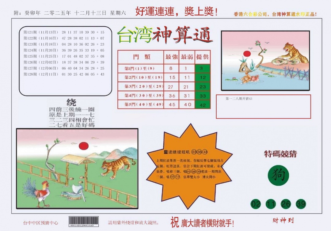 六合彩129期4-台湾神算