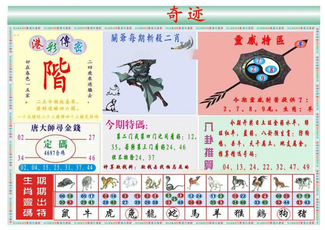 六合彩129期马经奇迹B(新图推荐)