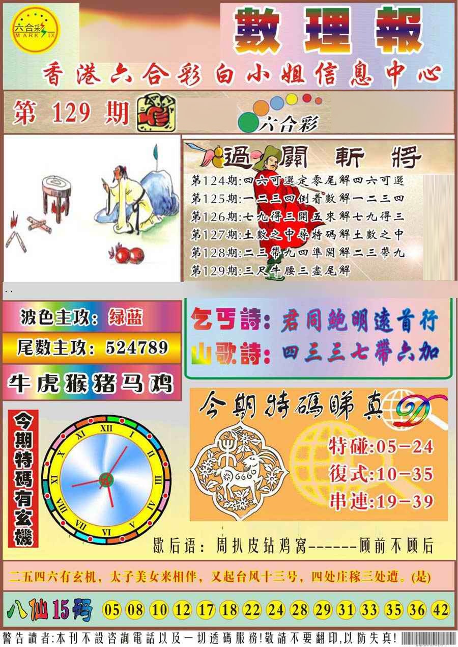六合彩129期马经数理报