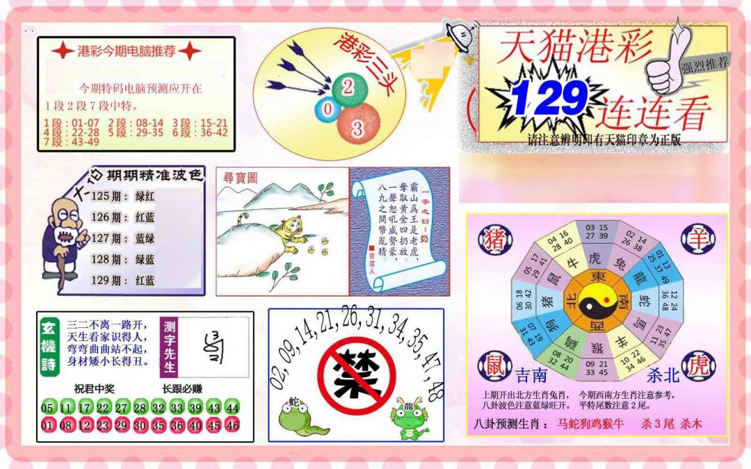 六合彩129期港彩连连中