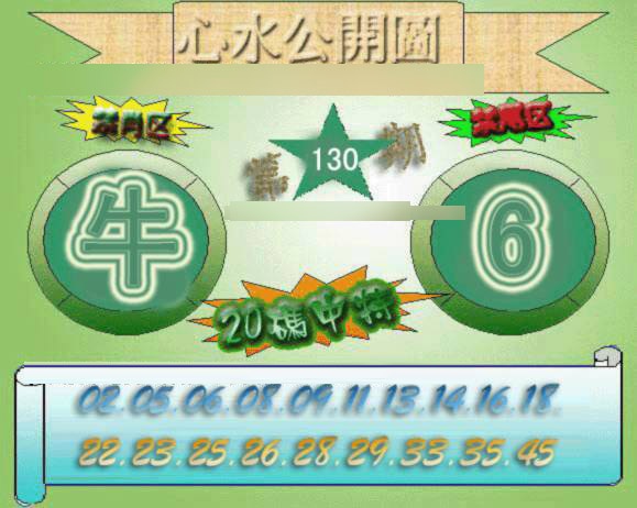 六合彩130期心水公开图
