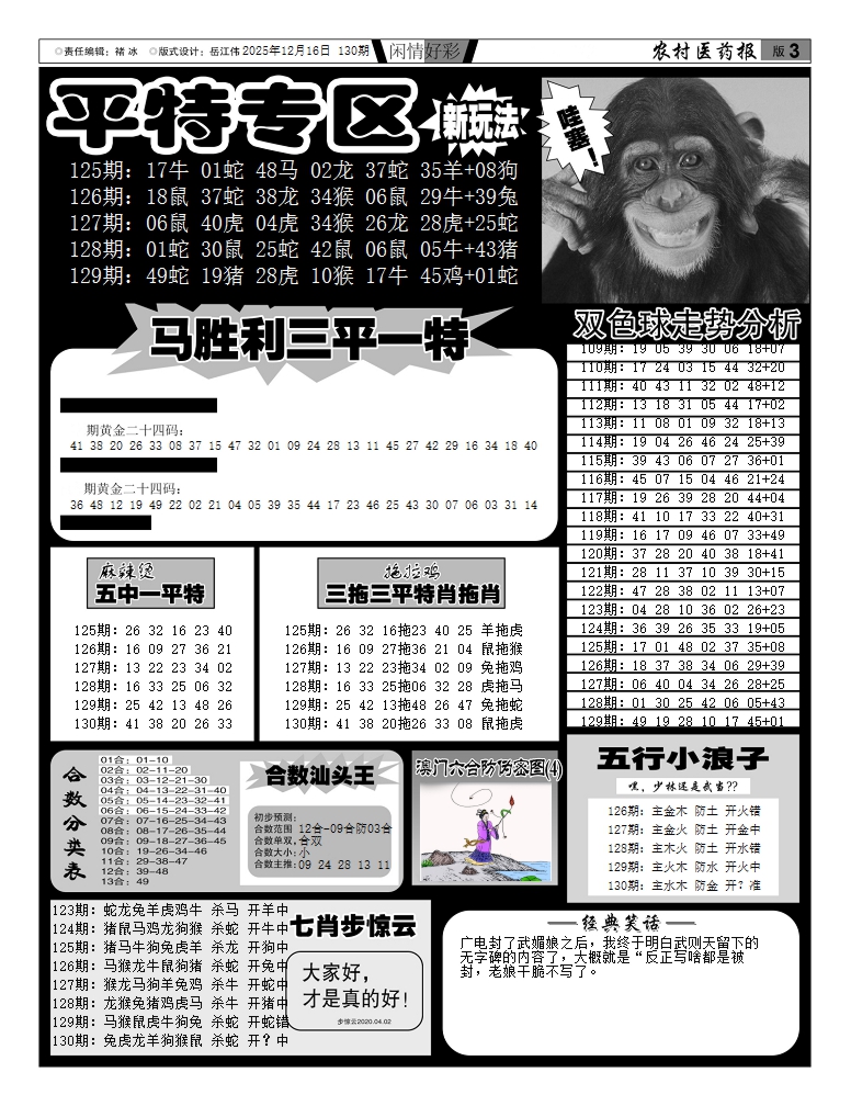 六合彩130期新粤彩(闲情好彩F)