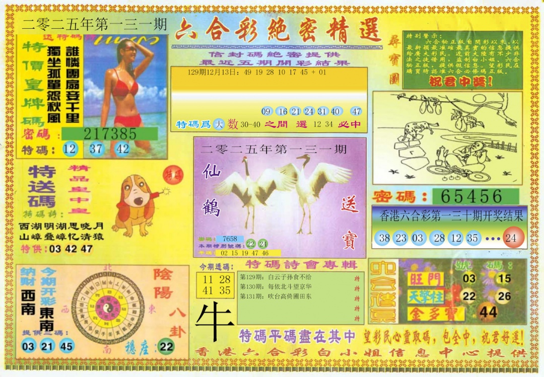 六合彩131期绝密精选A