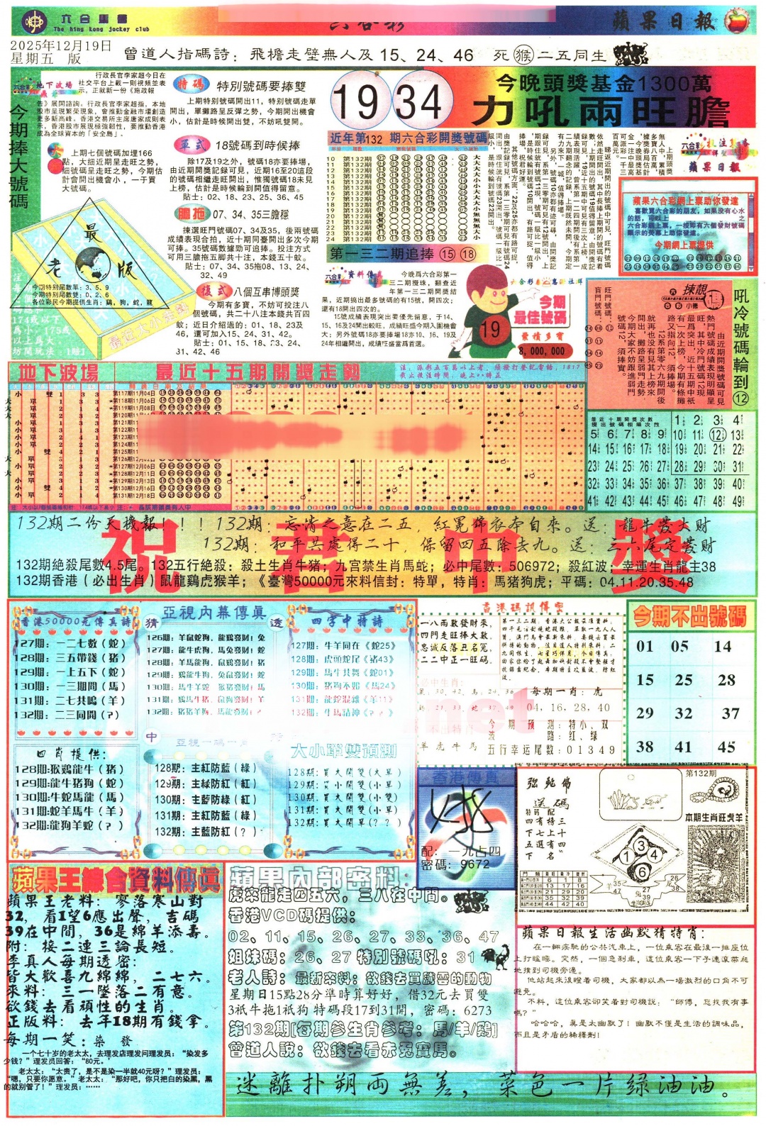 六合彩132期苹果日报