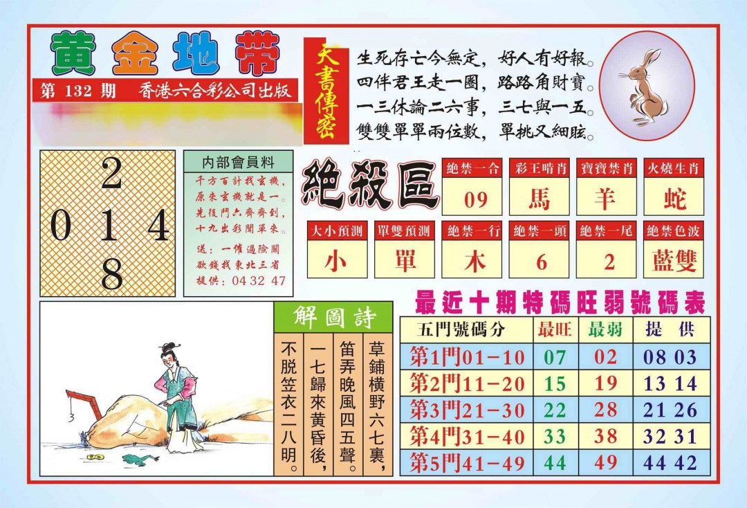 六合彩132期香港黄金地带(新图)