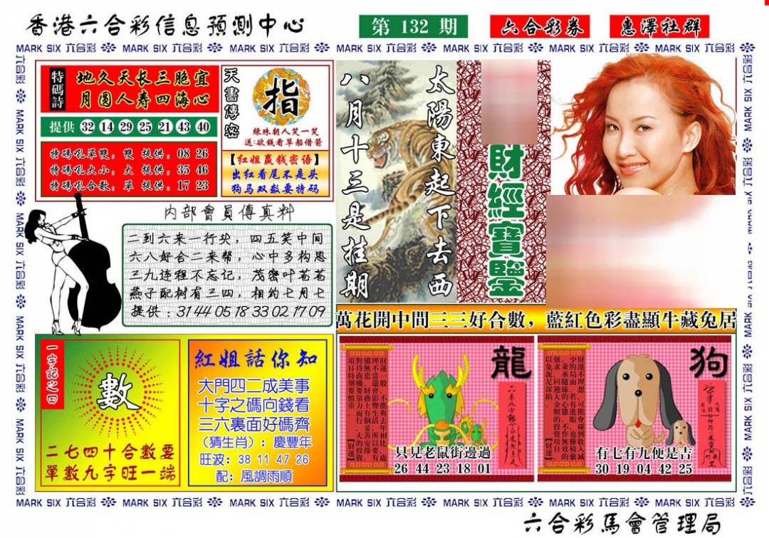 六合彩132期红姐财经宝鉴