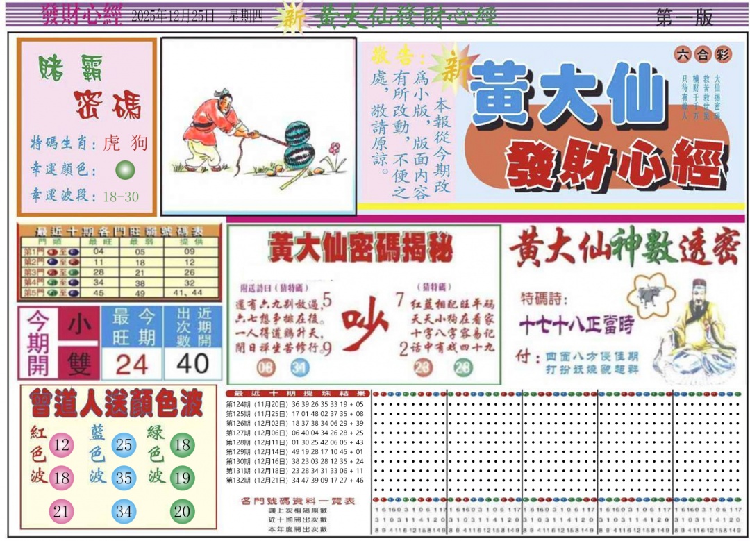六合彩133期发财心经A