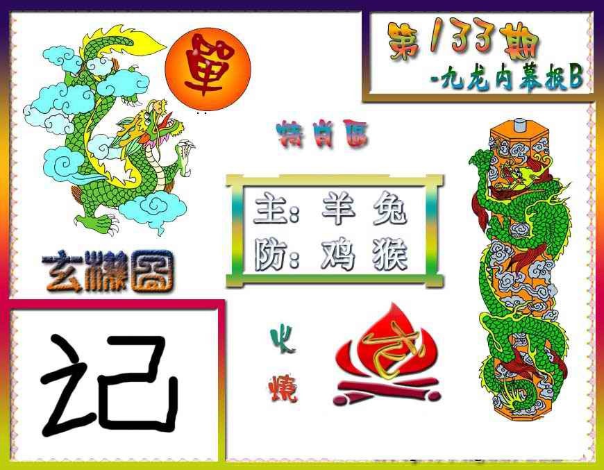 六合彩133期九龙内幕特肖图B