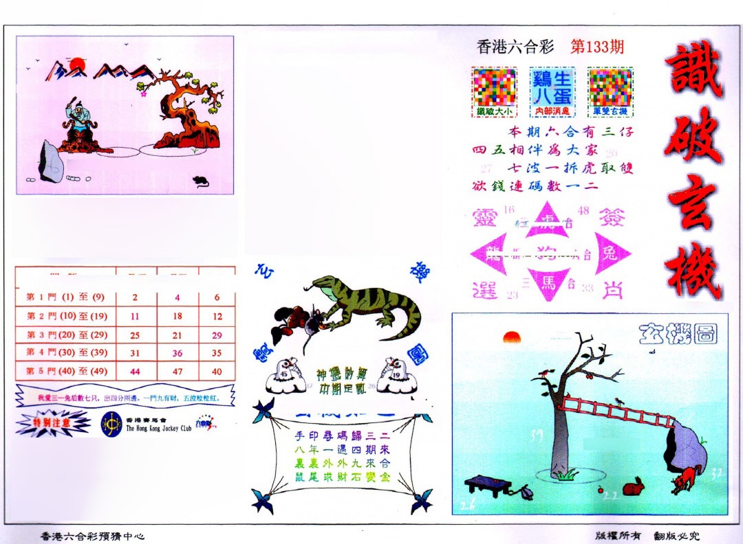 六合彩133期识破玄机(保证香港版)