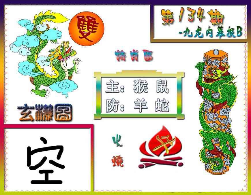 六合彩134期九龙内幕特肖图B
