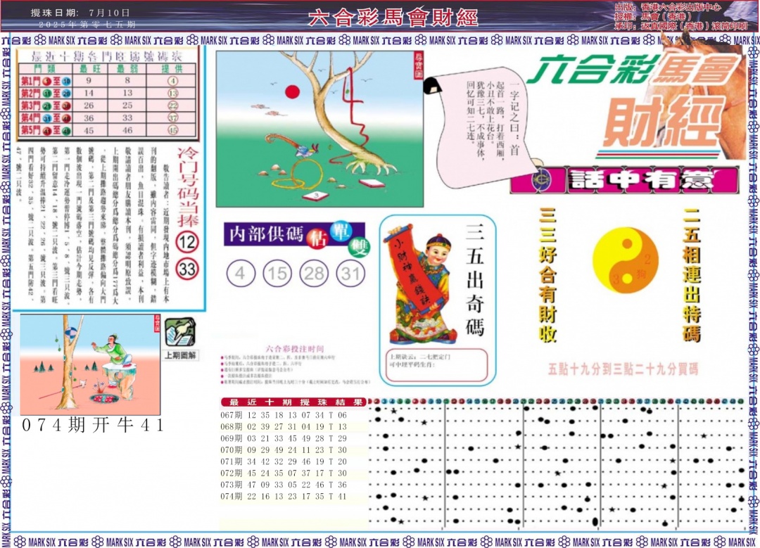 六合彩075期马会财经A