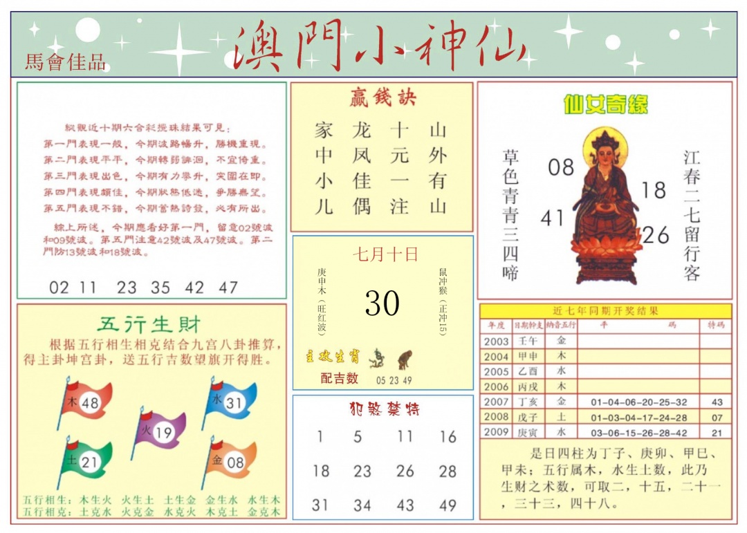 六合彩075期澳门小神仙-2