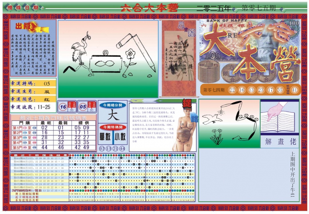 六合彩075期大本营