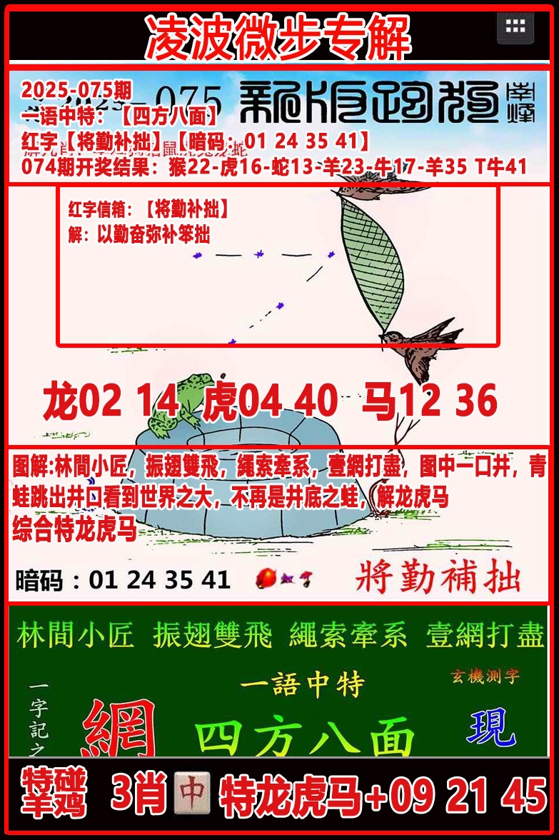 六合彩075期凌波微步专解跑狗
