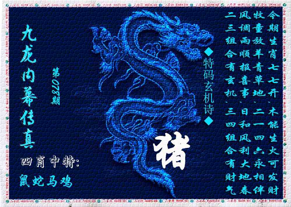 六合彩078期九龙内幕传真(新上市)