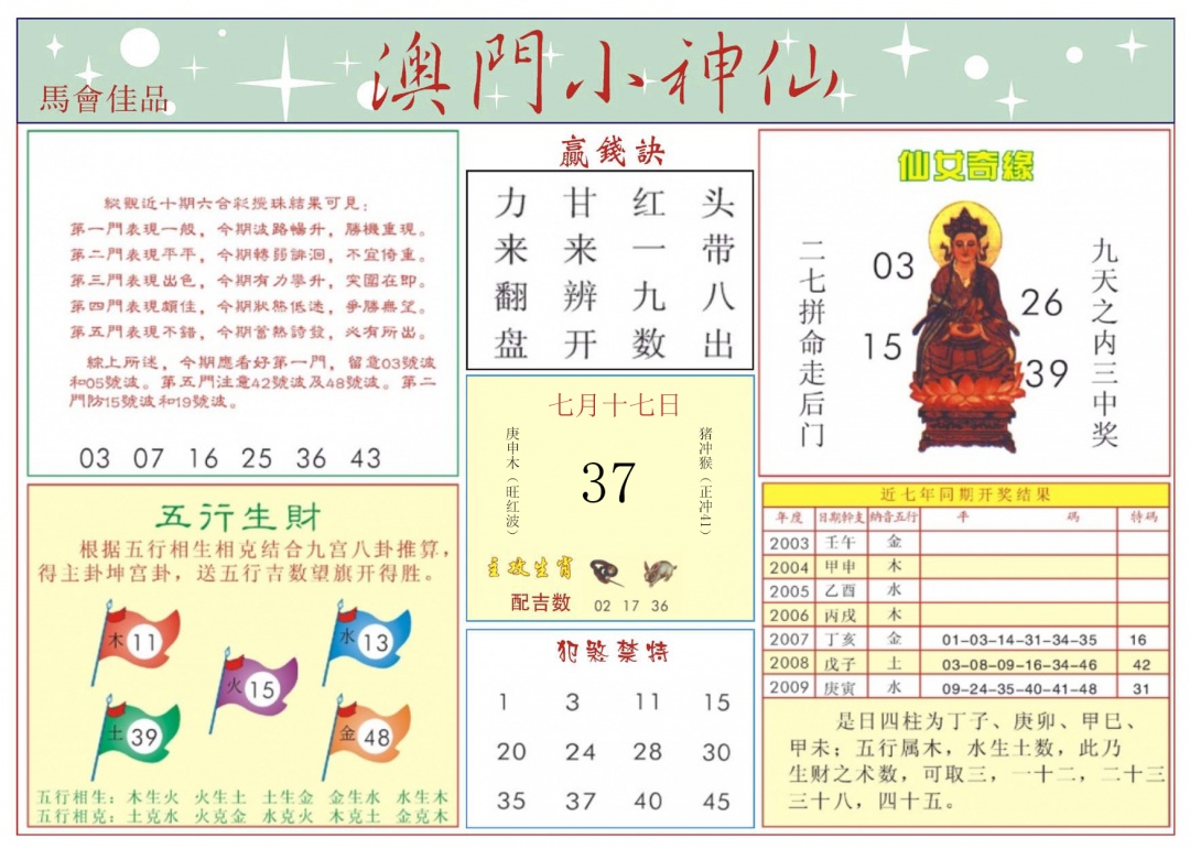 六合彩078期澳门小神仙-2
