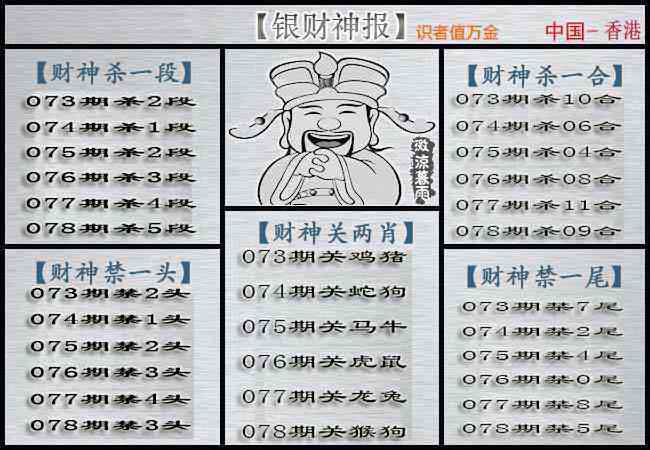 六合彩078期银财神