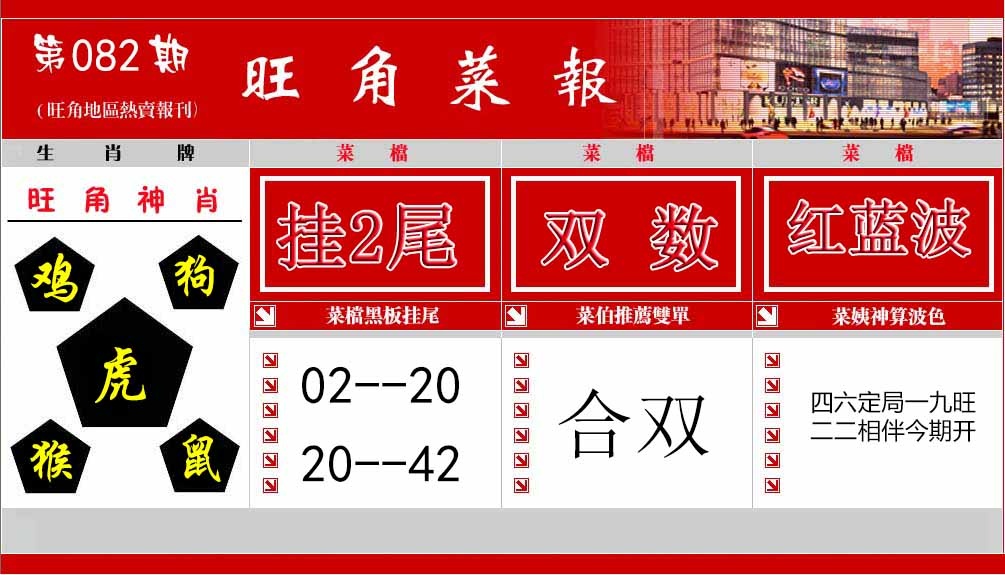 六合彩082期旺角菜报