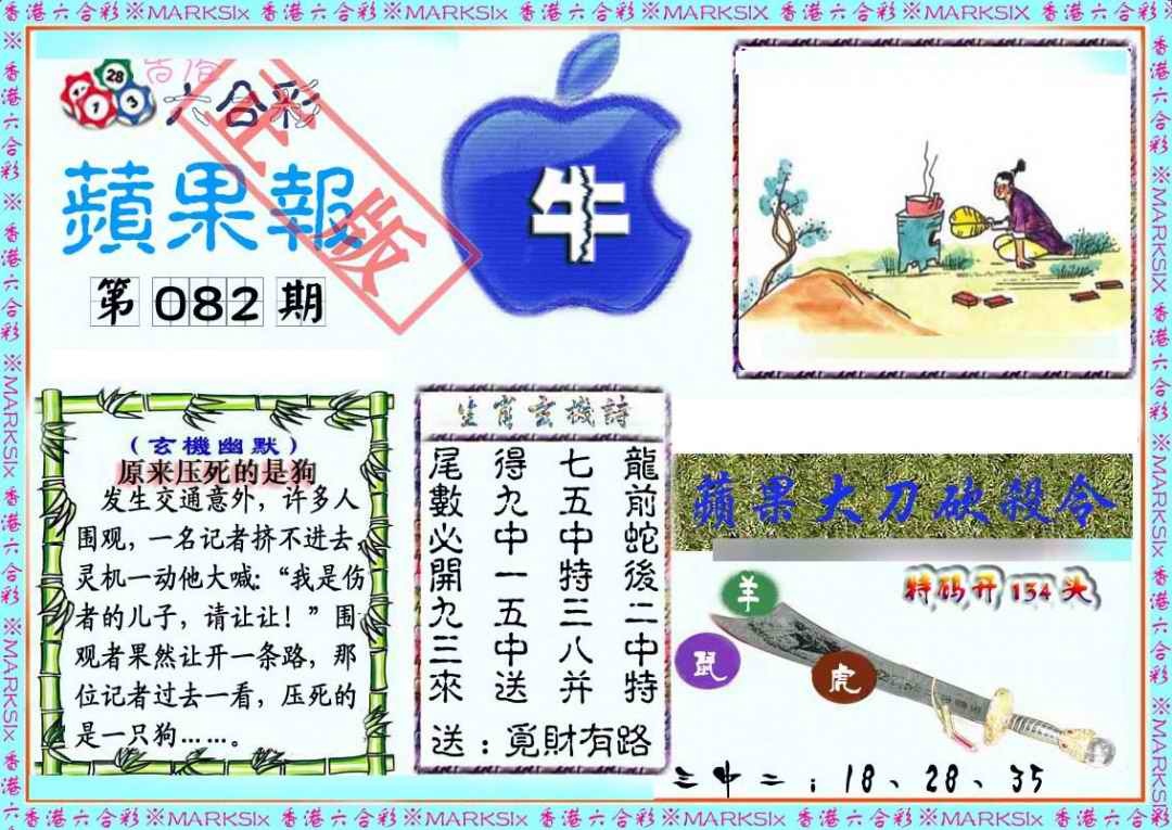 六合彩082期频果报